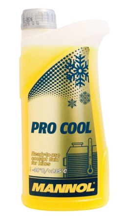 MANNOL PŁYN DO CHŁODNIC PRO COOL 1L MOTOCYKLOWY GOTOWY DO UŻYCIA