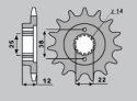 CHT ZĘBATKA PRZEDNIA 495 15 DUCATI 750 PASO 87-90