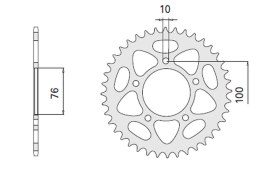 CHT ZĘBATKA TYŁ 4456 41 2096-41 BENELLI 500/600
