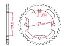 GROSSKOPF ZĘBATKA TYLNA 4480 37 POLARIS 450