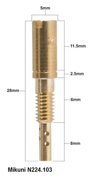 PROX DYSZA WOLNYCH OBROTÓW MIKUNI N224.103 ŚR.17 5 PROX DYSZA WOLNYCH OBROTÓW MIKUNI N224.103 ŚR.17 5