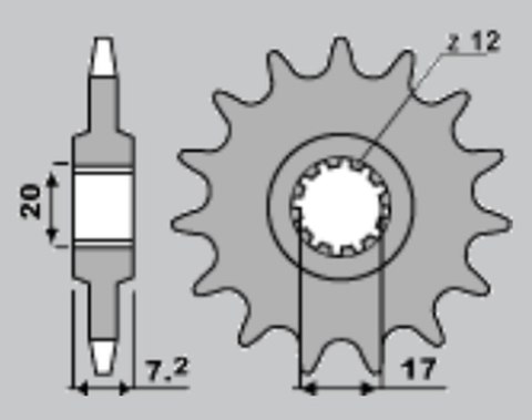 SIFAM ZĘBATKA TYLNA 4461 48 YAMAHA DT 50R 97-03, MBK 50 X LIMIT '00-'04 SIFAM ZĘBATKA TYLNA 4461 48 YAMAHA DT 50R 97-03, MBK 50 X LIMIT '00-'04