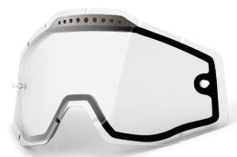 100 PROCENT SZYBA SZYBKA ENDURO PODWÓJNA WENTYLOWANA DO GOGLI RACECRAFT 1 ACCURI STRATA CLEAR PRZEŹROCZY