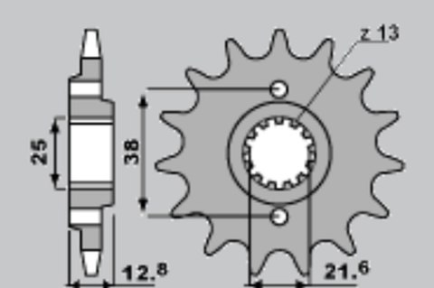 CHT ZĘBATKA PRZEDNIA 511 15 KAWASAKI KLR 650 90-14 CHT ZĘBATKA PRZEDNIA 511 15 KAWASAKI KLR 650 90-14