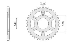 CHT ZĘBATKA TYLNA 502 48 KAWASAKI ZR 1100 ZEPHYR