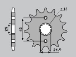 JR ZĘBATKA PRZÓDA 513 15 51915JT KAWASAKI ZZR 600 90-92, YAMAHA THUNDERCAT