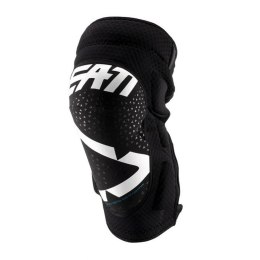 LEATT NAKOLANNIKI 3DF 5.0 ZIP KNEE GUARD WHITE/BLACK WHITE/BLACK L/XL