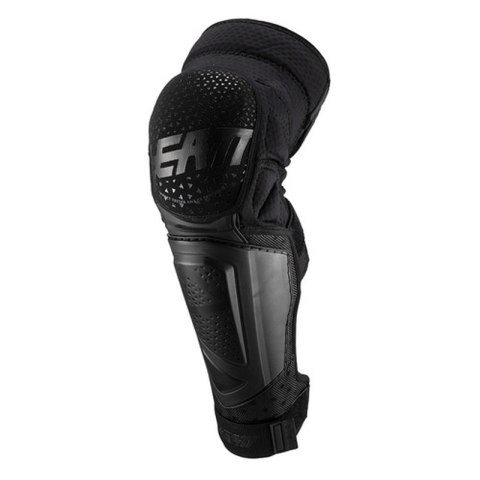LEATT NAKOLANNIKI 3DF HYBRID EXT KNEE AND SHIN GUARD BLACK L/XL LEATT NAKOLANNIKI 3DF HYBRID EXT KNEE AND SHIN GUARD BLACK L/XL