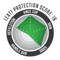 LEATT NAKOLANNIKI OCHRANIACZE KOLAN 3DF HYBRID EXT KNEE AND SHIN GUARD WHIT