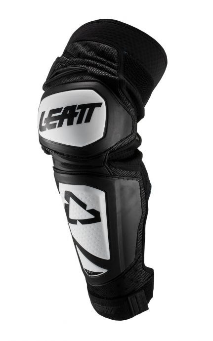 LEATT NAKOLANNIKI EXT KNEE AND SHIN GUARD WHITE/BLACK WHITE/BLACK S/M