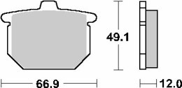 SBS KLOCKI HAMULCOWE KH29 CERAMIC HONDA GL1100 75 77