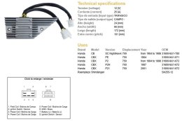 DZE REGULATOR NAPIĘCIA HONDA CB700SC NIGHTHAWK 84-