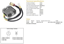 DZE REGULATOR NAPIĘCIA HONDA RGU-125