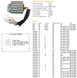 DZE REGULATOR NAPIĘCIA KTM EXC 125 98-13