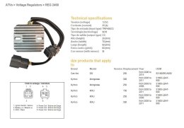 DZE REGULATOR NAPIĘCIA KYMCO MXU 150/250/300 04-11