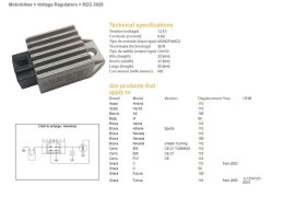 DZE REGULATOR NAPIĘCIA KYMCO TOP BOY 12V/8A ESR019