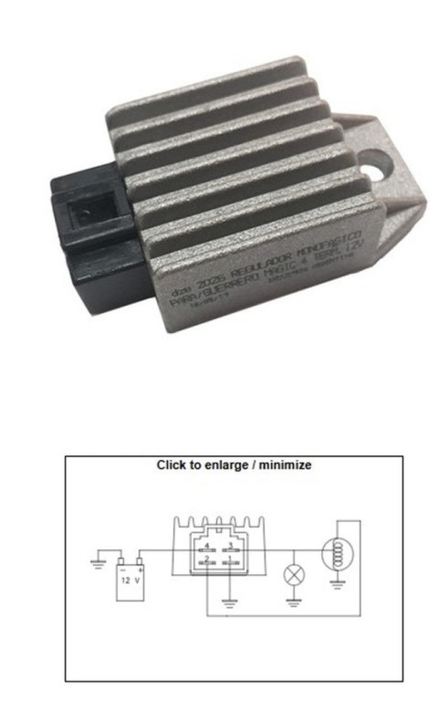 DZE REGULATOR NAPIĘCIA KYMCO TOP BOY 12V/8A ESR019 DZE REGULATOR NAPIĘCIA KYMCO TOP BOY 12V/8A ESR019