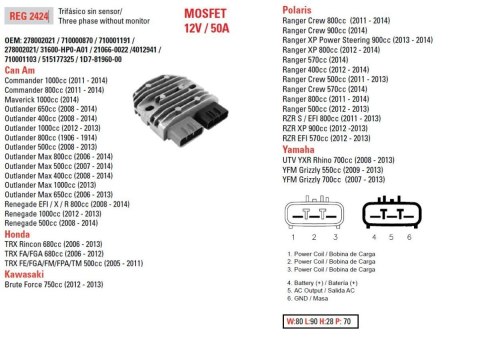 DZE REGULATOR NAPIĘCIA MOSFET 50A ESR592