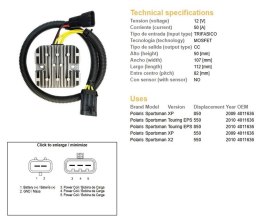 DZE REGULATOR NAPIĘCIA POLARIS SPORTSMAN 850 09-10