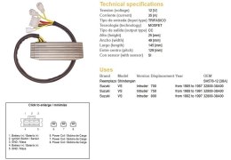DZE REGULATOR NAPIĘCIA SUZUKI VS 750 88-91
