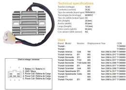 DZE REGULATOR NAPIĘCIA TRIUMPH BONNEVILLE 865 02-