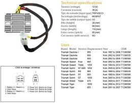 DZE REGULATOR NAPIĘCIA TRIUMPH T1300535 ESR535