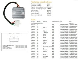 DZE REGULATOR NAPIĘCIA YAMAHA 4H7-81960-50