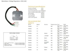DZE REGULATOR NAPIĘCIA YAMAHA XJ 80-89