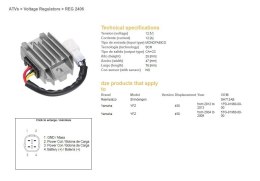 DZE REGULATOR NAPIĘCIA YAMAHA YFZ450 04-09