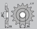 CHT ZĘBATKA PRZEDNIA 524 15 KAWASAKI GPZ 1100