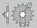CHT ZĘBATKA PRZEDNIA 560 14 KAWASAKI KX65 80 85