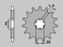 CHT ZĘBATKA PRZEDNIA 17 YAMAHA XS 650 75-83 XS500