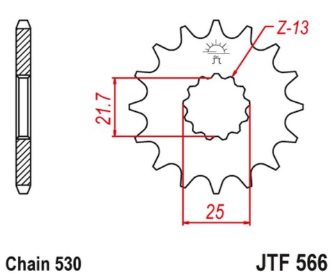JT ZĘBATKA PRZÓD 566 15 Z GUMĄ 56615JTRB ŁAŃC. 530 -MOŻE BYĆ ZASTĄPIONA PRZ JT ZĘBATKA PRZÓD 566 15 Z GUMĄ 56615JTRB ŁAŃC. 530 -MOŻE BYĆ ZASTĄPIONA PRZ