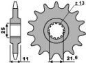 PBR ZĘBATKA PRZEDNIA 580 15 18NC ŁAŃC. 530 .
