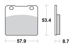 SBS KLOCKI HAMULCOWE KH103 EXCEL ZŁOTY