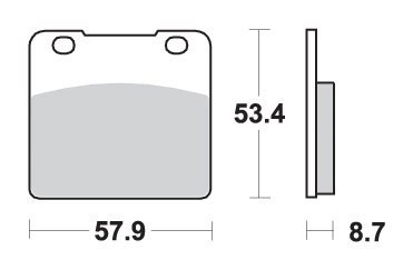 SBS KLOCKI HAMULCOWE KH103 EXCEL ZŁOTY