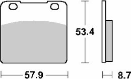 SBS KLOCKI HAMULCOWE KH103 CERAMIC