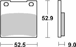 SBS KLOCKI HAMULCOWE KH63 KH161 EXCEL ZŁOTY 119