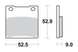 SBS KLOCKI HAMULCOWE KH63 KH161 EXCEL RACING ZŁOTY 136