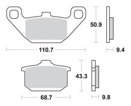 SBS KLOCKI HAMULCOWE KH85 CERAMIC 99