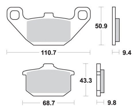 SBS KLOCKI HAMULCOWE KH85 CERAMIC 99