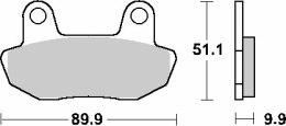 SBS KLOCKI HAMULCOWE KH90 CERAMIC 92