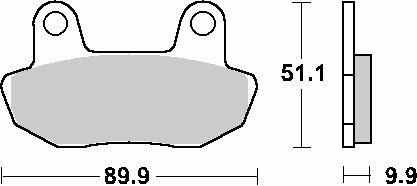 SBS KLOCKI HAMULCOWE KH90 CERAMIC 92