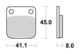 SBS KLOCKI HAMULCOWE KH54 OFF ROAD ZŁOTY 99