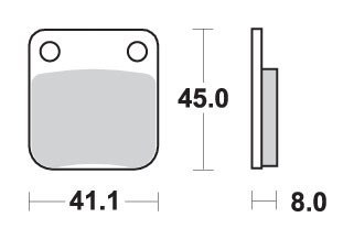 SBS KLOCKI HAMULCOWE KH54 OFF ROAD ZŁOTY 99