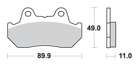 SBS KLOCKI HAMULCOWE KH69 3 EXCEL ZŁOTY 119