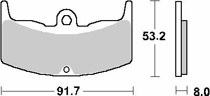 SBS KLOCKI HAMULCOWE KH80 STREET CERAMIC