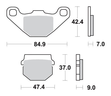 SBS KLOCKI HAMULCOWE KH83 OFF ROAD SINTER KOLOR ZŁOTY