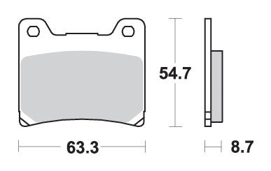 SBS KLOCKI HAMULCOWE KH88 EXCEL RACING ZŁOTY