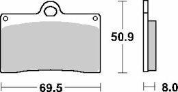 SBS KLOCKI HAMULCOWE KH95 EXCEL ZŁOTY 119